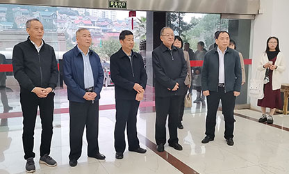 福建省政協(xié)副主席、省工商聯(lián)主席王光遠(yuǎn)一行視察虹潤(rùn)公司